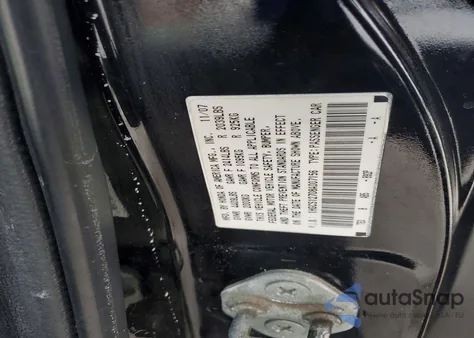 2008 Honda Accord Ex z USA, uszkodzony, nr VIN 1HGCS12708A007156